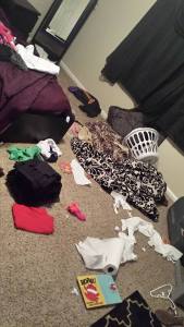 After I had a girls day out one day, I came home to this. But for a while, this was the norm in my house (I know, I'm changing my ways)