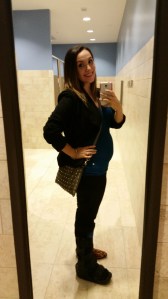 My very stylish pregnancy style a la "ankle boot" chic